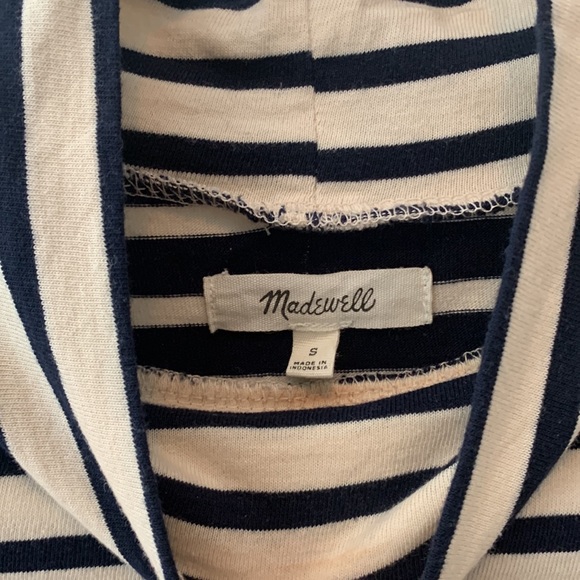 Madwell Wide Sleeve Turtleneck in Block Stripe - Picture 6 of 7